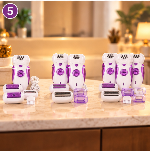 ✨ DEPILADORA ELÉCTRICA 4 EN 1 PARA UNA PIEL SUAVE Y CUIDADO PERSONAL EN CASA 💜