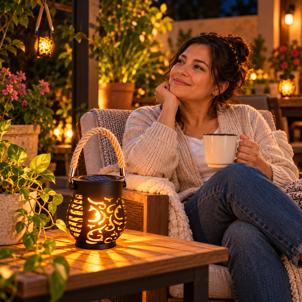🔥 LÁMPARA SOLAR DECORATIVA EFECTO LLAMA LED 🔥 Ilumina tu jardín con un ambiente cálido y acogedor