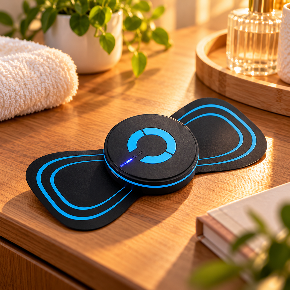 💙 MASAJEADOR ELÉCTRICO DE CUELLO CON ELECTRODOS PARA UNA RUTINA DE RELAJACIÓN EN CASA