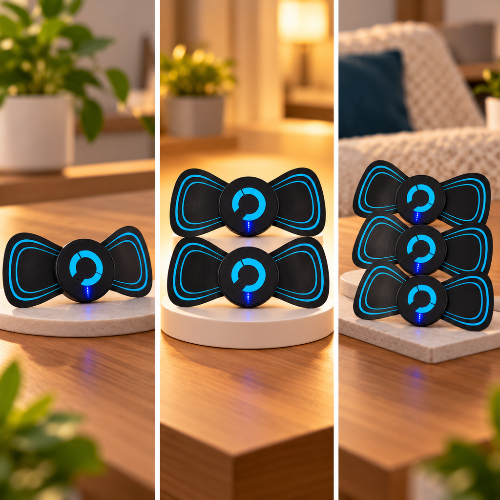 💙 MASAJEADOR ELÉCTRICO DE CUELLO CON ELECTRODOS PARA UNA RUTINA DE RELAJACIÓN EN CASA
