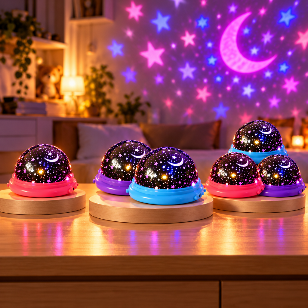 🌙 PROYECTOR DE ESTRELLAS Y LUNA LED ✨ Crea un cielo mágico en tu habitación