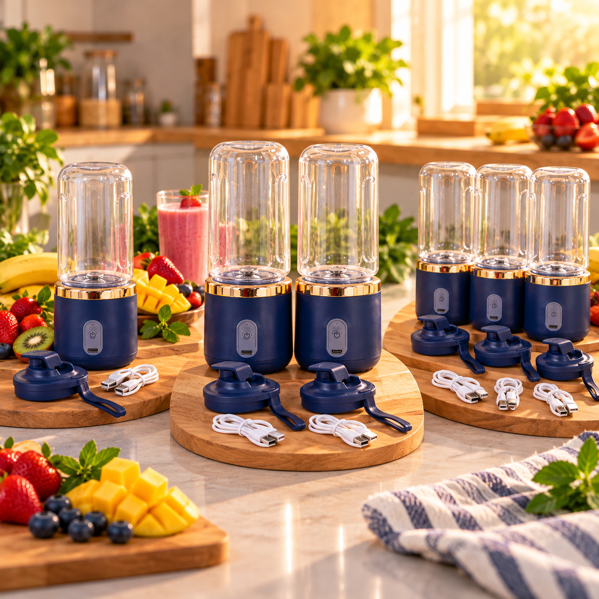 🥤 LICUADORA PORTÁTIL RECARGABLE DE 400 ML PARA PREPARAR TUS BEBIDAS FAVORITAS DONDE QUIERAS 💙