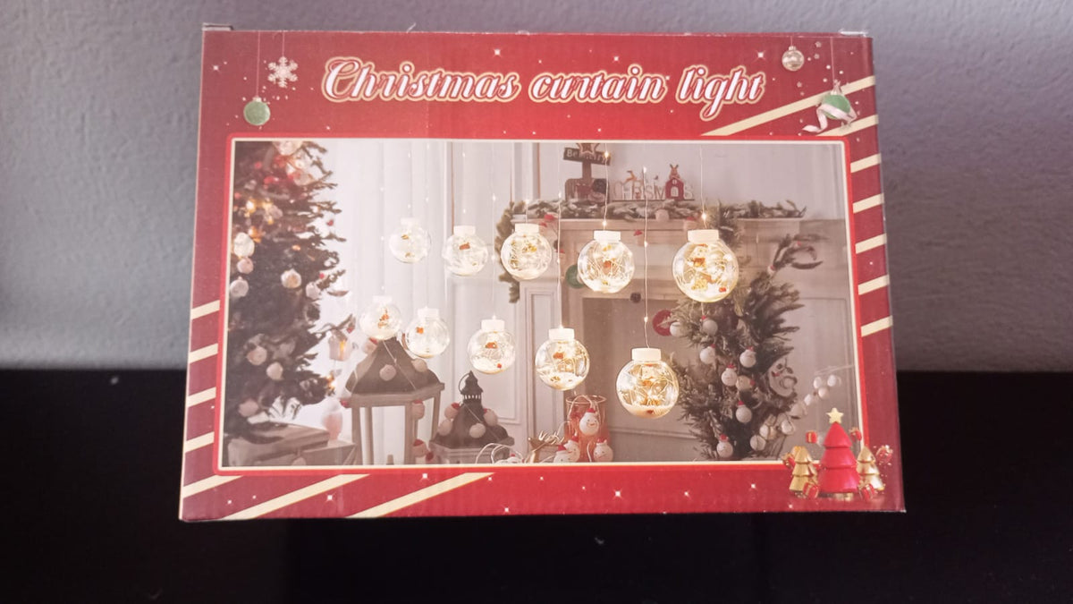 🎄LUCES LED NAVIDEÑAS CON ESFERAS DECORATIVAS  ✨ Crea un ambiente mágico y acogedor en tu hogar