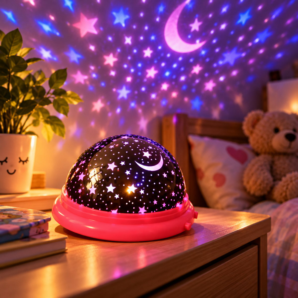 🌙 PROYECTOR DE ESTRELLAS Y LUNA LED ✨ Crea un cielo mágico en tu habitación